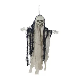 Závěsná kostra s hábitem dekorace na Halloween X7024