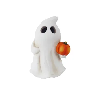 Halloweenská dekorace duch s LED osvětlením X7433