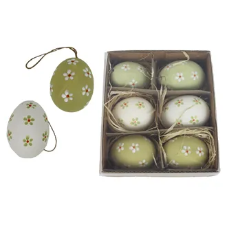 Dekorační velikonoční vajíčka, 6 ks  X7942