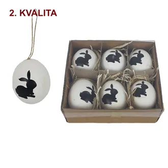 Velikonoční vajíčka, 6 ks 2. jakost X7944B