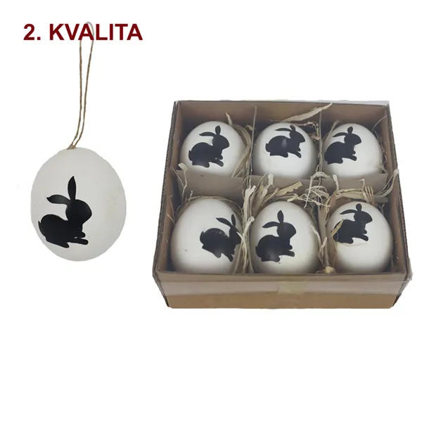 Velikonoční vajíčka, 6 ks 2. jakost X7944B