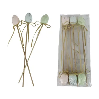 Zápich velikonoční vajíčka, 6 ks X7965