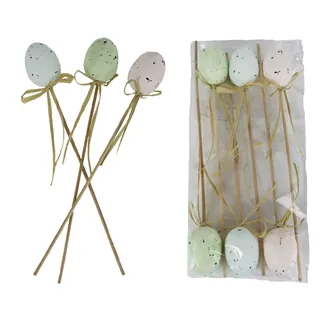 Zápich velikonoční vajíčka, 6 ks X7965/2