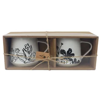 Hrnek kytka mix, 2 ks X8140