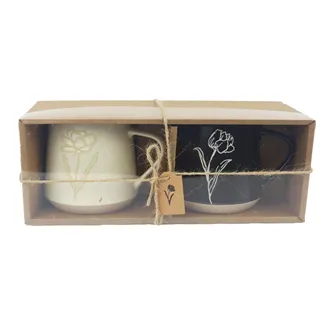 Hrnek kytka mix, 2 ks X8146