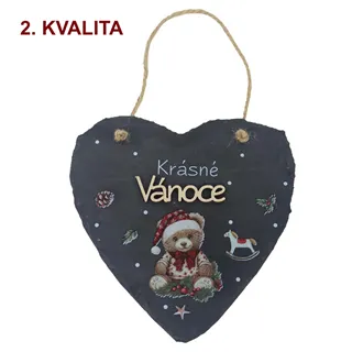 Břidlicová vánoční cedulka 2. jakost X8530