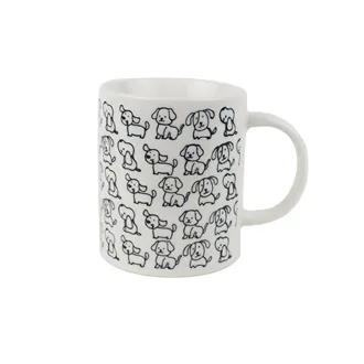 Porcelánový hrnek pejsci X8696