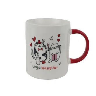 Porcelánový hrnek kočky X8707