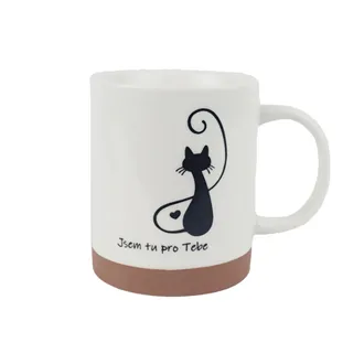 Porcelánový hrnek kočka X8719