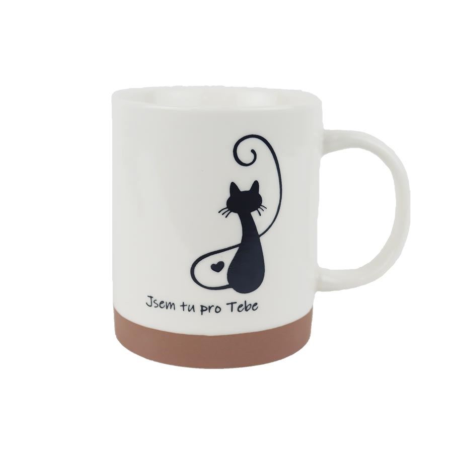 Porcelánový hrnek kočka X8719