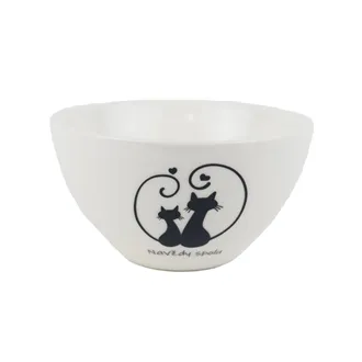 Porcelánová miska kočky X8722